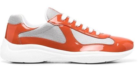 prada orange footwear|purple prada sneakers.